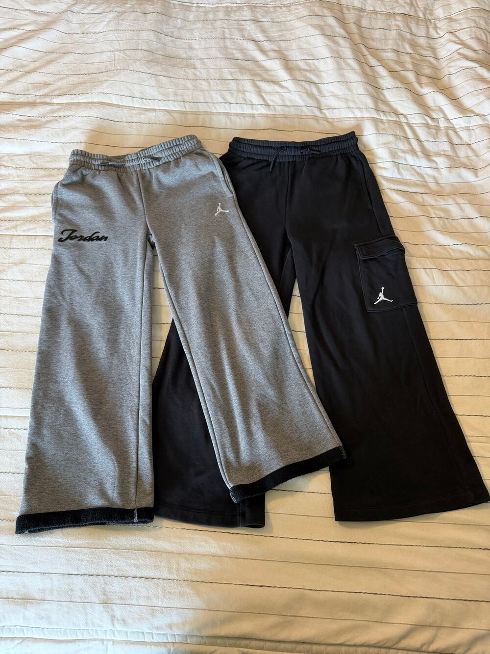 Jordan | Gray & Black Sweatpants Duo - Boys Comfort Bundle- M (10)